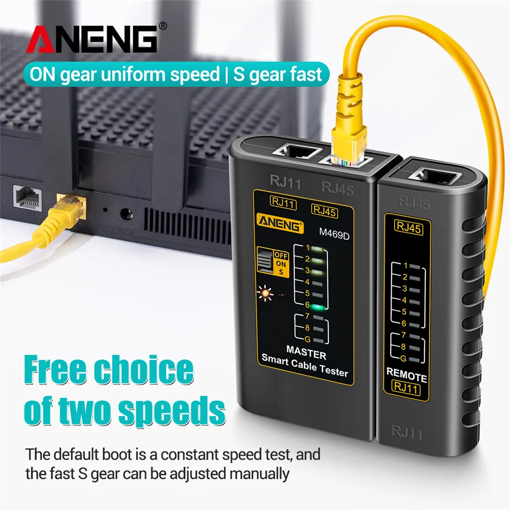 Cable lan tester Network Cable Tester RJ45 RJ11 RJ12 CAT5 UTP LAN Cable Tester Networking Tool Network Repair
