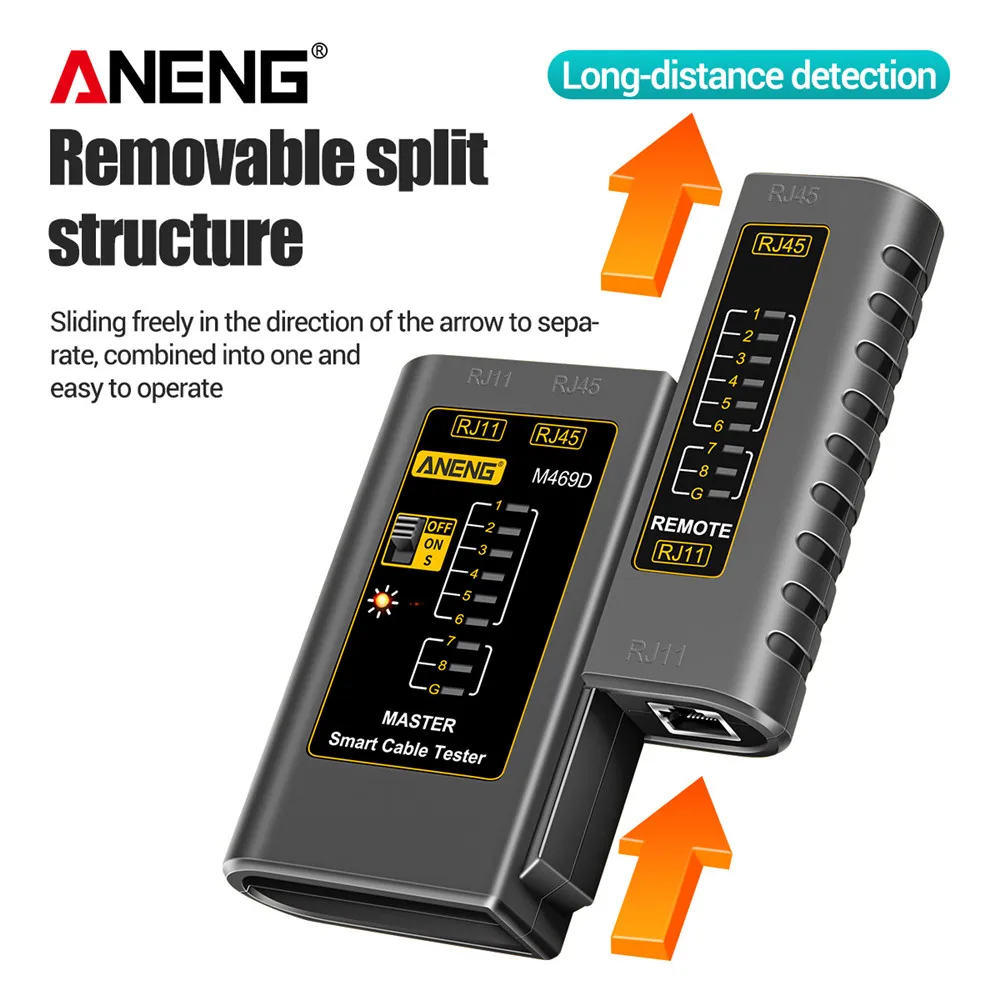 Cable lan tester Network Cable Tester RJ45 RJ11 RJ12 CAT5 UTP LAN Cable Tester Networking Tool Network Repair