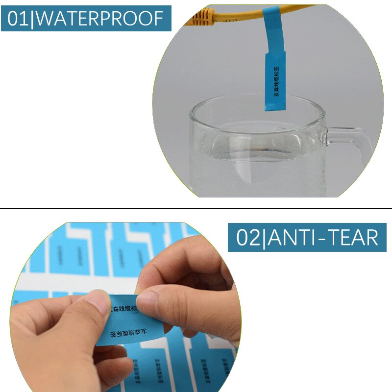Cable Tags Sticker Labels (750 pcs) Cable Tags Sticker Labels (750 pcs)