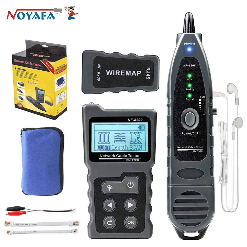 Cable Tracker Lan Display Measure Tester Network Tools LCD Display Measure Length Wiremap Tester with Flashlight Cable Tracker Lan Display Measure Tester Network Tools LCD Display Measure Length Wiremap Tester with Flashlight