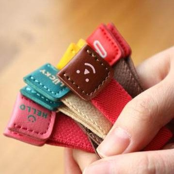 Cable Winders 6PCs Leather Holders Cable Winders 6PCs Leather Holders