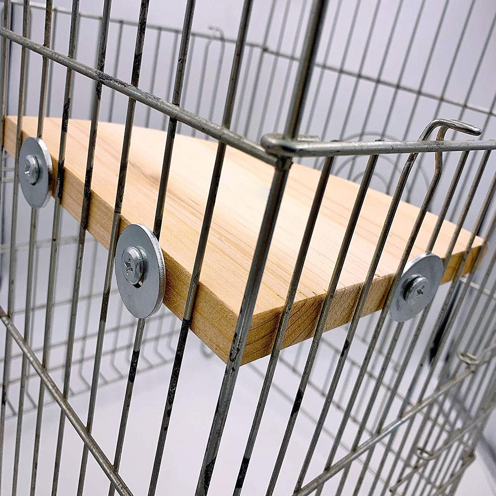 Cage Wooden Flat Perch for Birds Cage Wooden Flat Perch for Birds