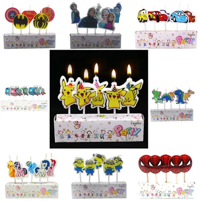 Cake Candles Cartoon Design 5pcs/set Cake Candles Cartoon Design 5pcs/set