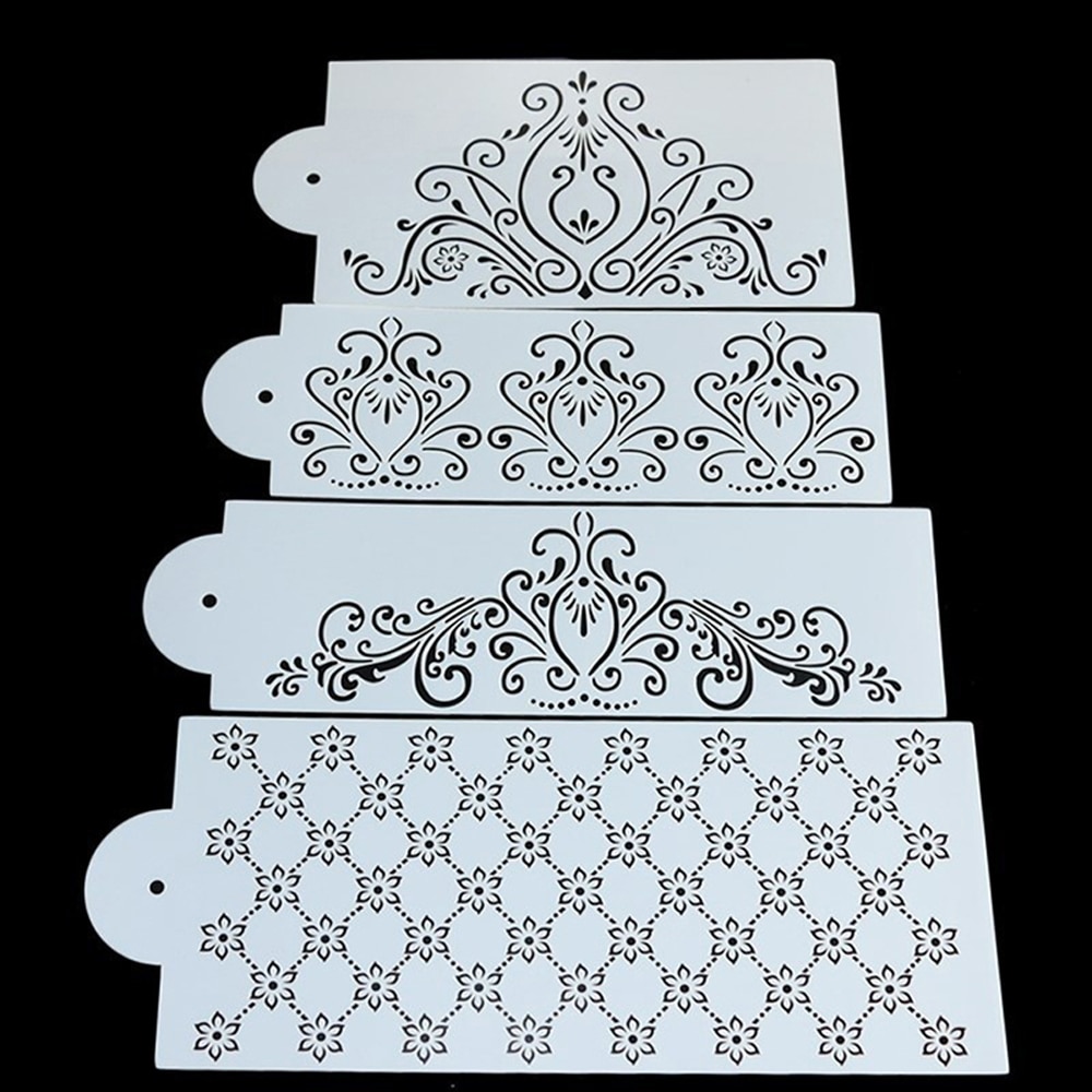 Cake Decorating Stencils Set (4 Pcs) Cake Decorating Stencils Set (4 Pcs)