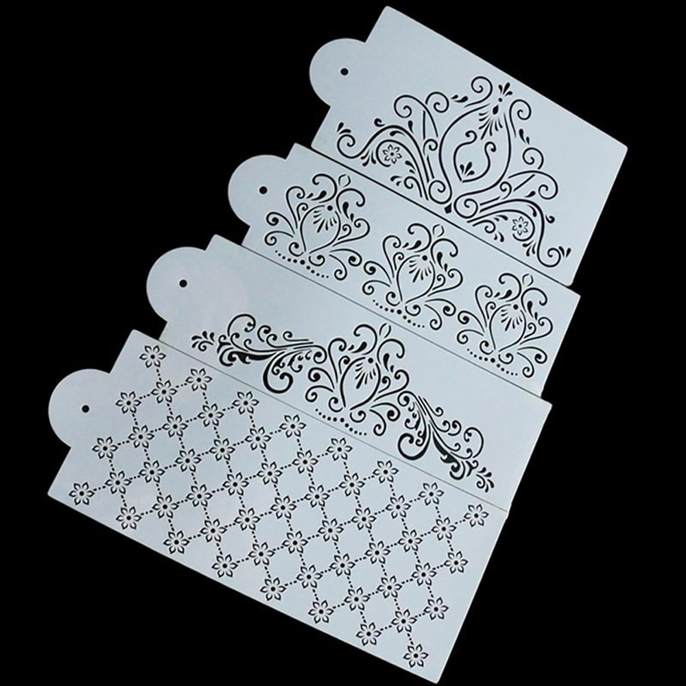 Cake Decorating Stencils Set (4 Pcs) Cake Decorating Stencils Set (4 Pcs)