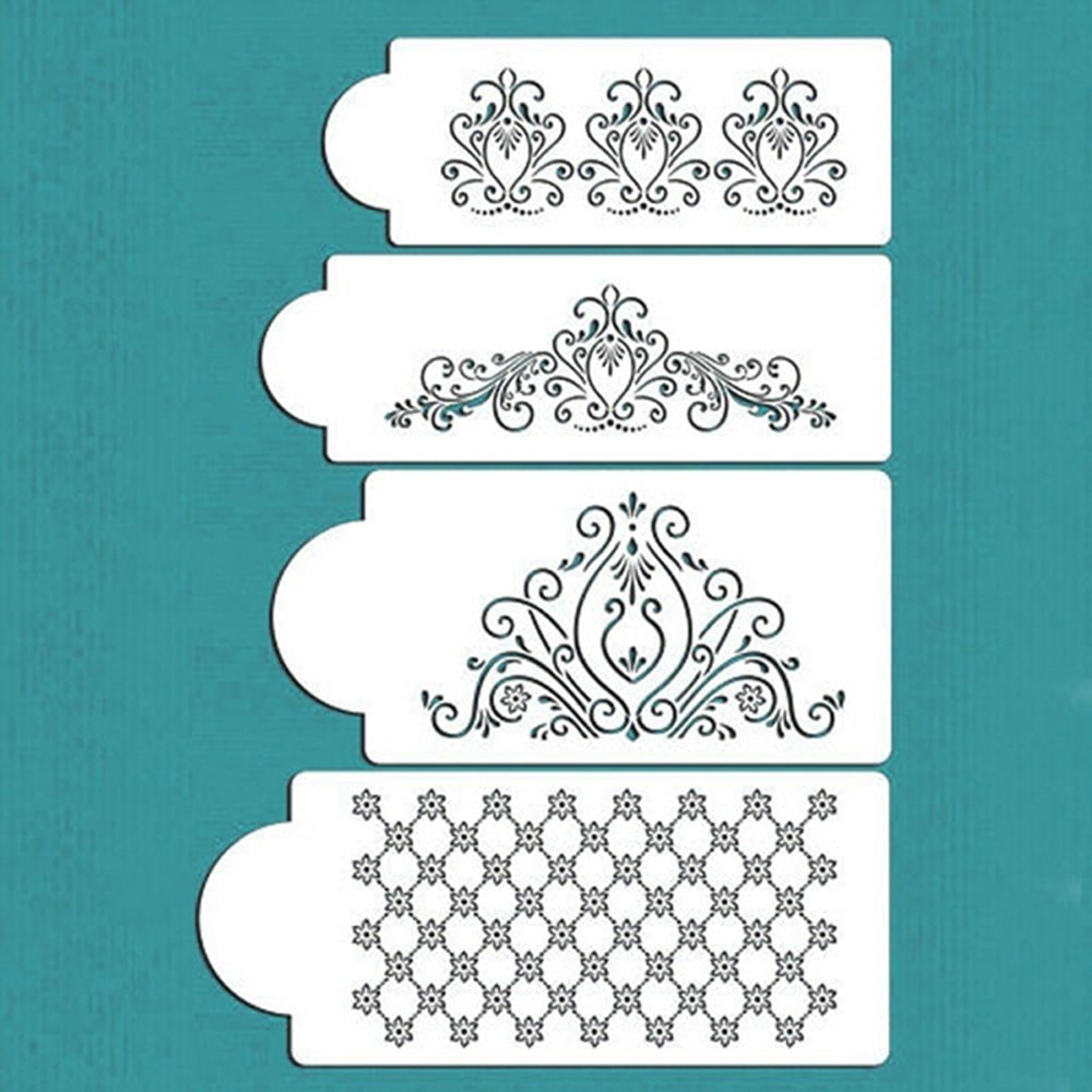 Cake Decorating Stencils Set (4 Pcs) Cake Decorating Stencils Set (4 Pcs)