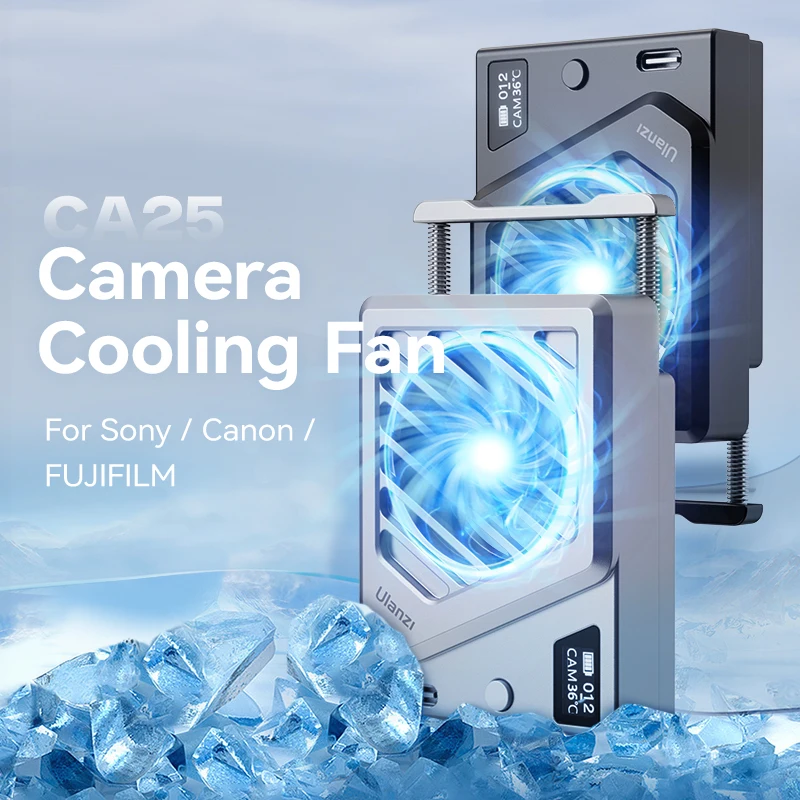 Camera Cooling System Heat Sink Cooling Fan for Sony Canon FUJIFILM Nikon ZV-E1 FX30 A7M4 R8 R7 R6 XT4 Camera Cooling System Heat Sink Cooling Fan for Sony Canon FUJIFILM Nikon ZV-E1 FX30 A7M4 R8 R7 R6 XT4