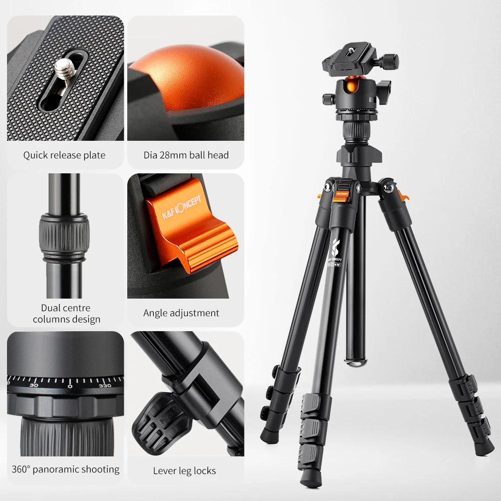 Camera Tripod Stand Aluminum Alloy Low Angle Photography Travel Tripod with Carrying Bag for DSLR Cameras Camera Tripod Stand Aluminum Alloy Low Angle Photography Travel Tripod with Carrying Bag for DSLR Cameras