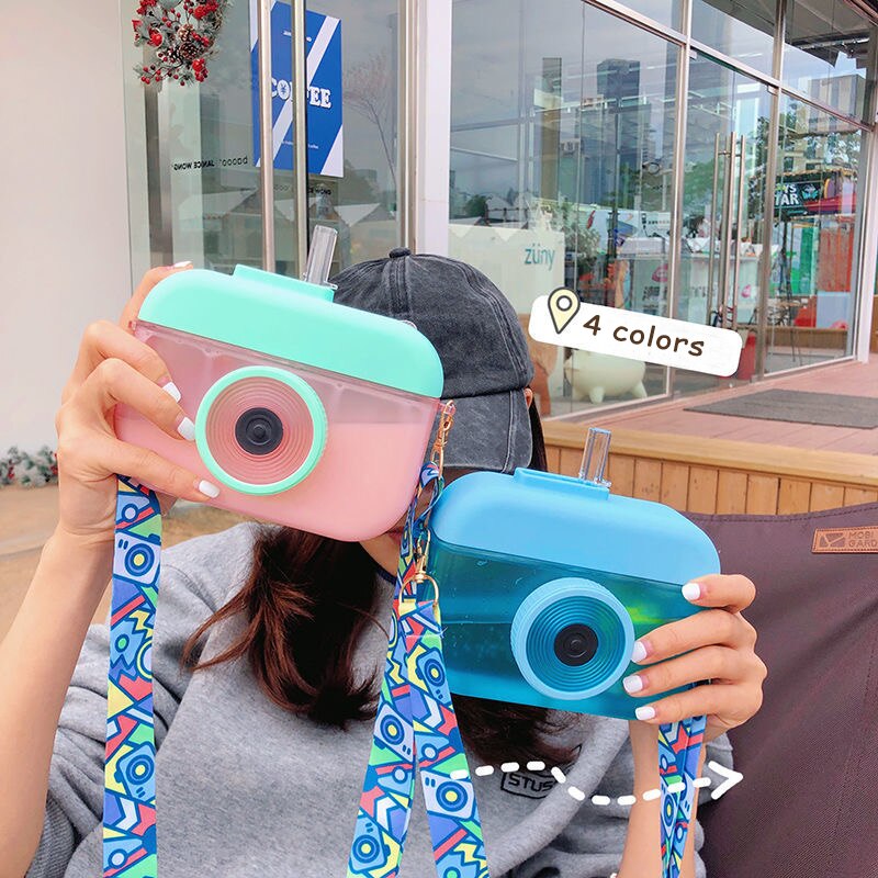 Camera Water Bottle with Adjustable Strap