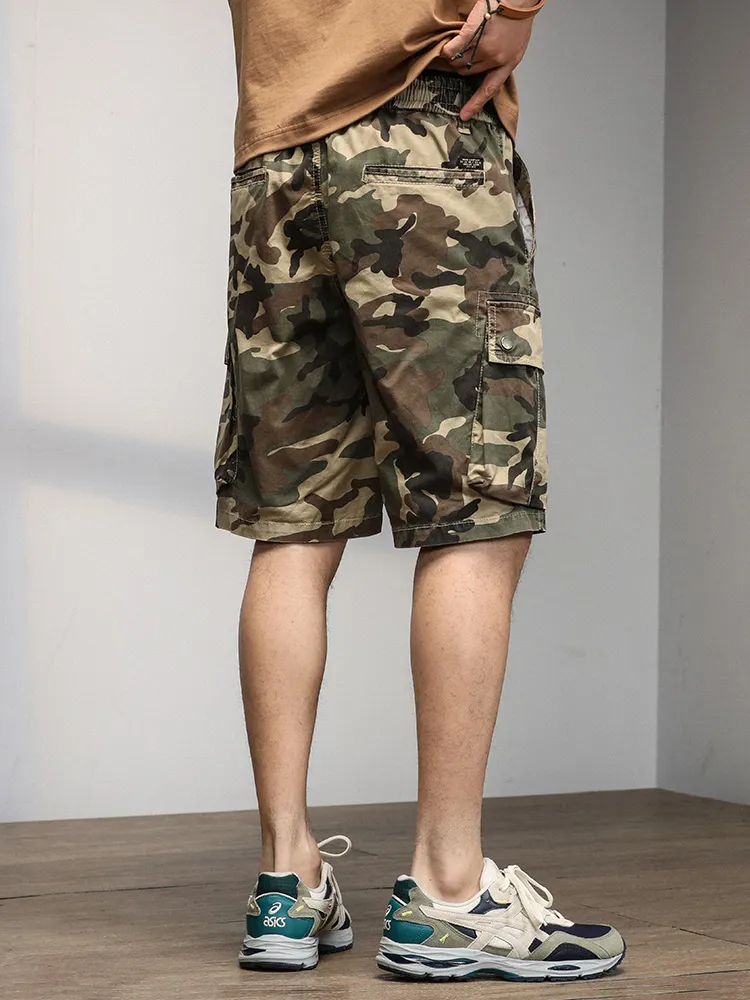 Camo Cargo Shorts for Men with Drawstring Camo Cargo Shorts for Men with Drawstring