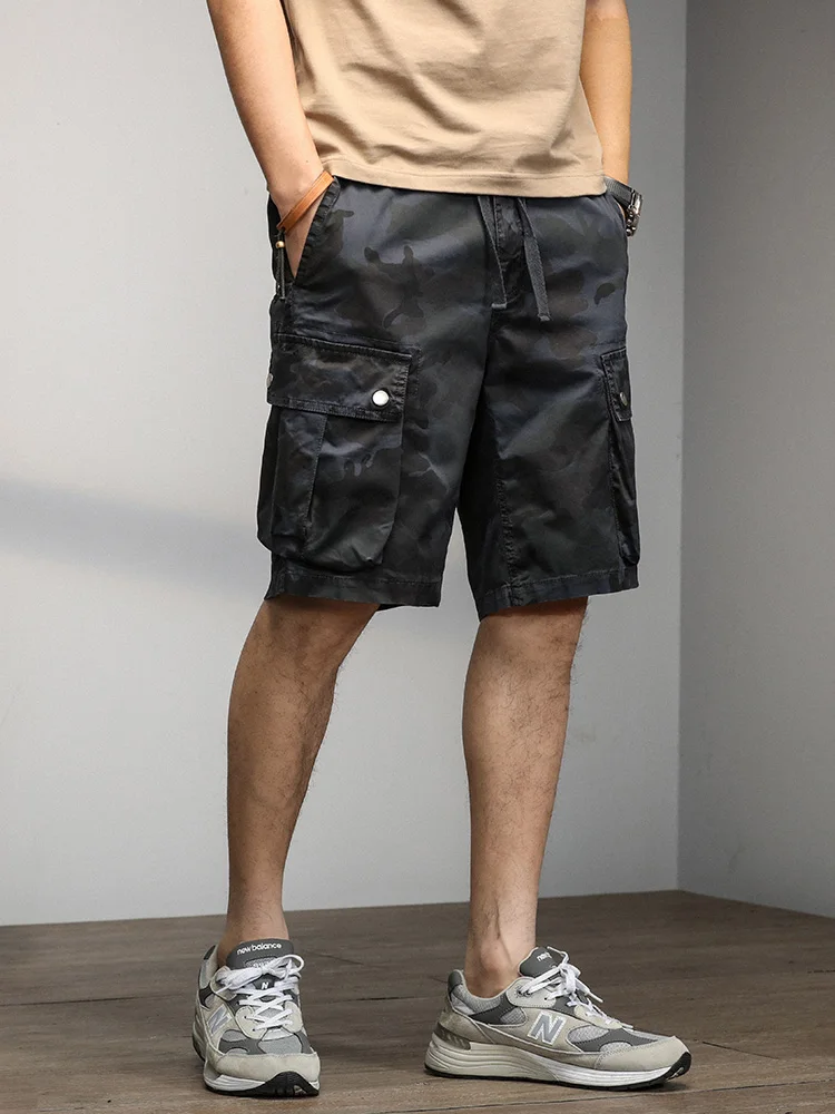Camo Cargo Shorts for Men with Drawstring Camo Cargo Shorts for Men with Drawstring