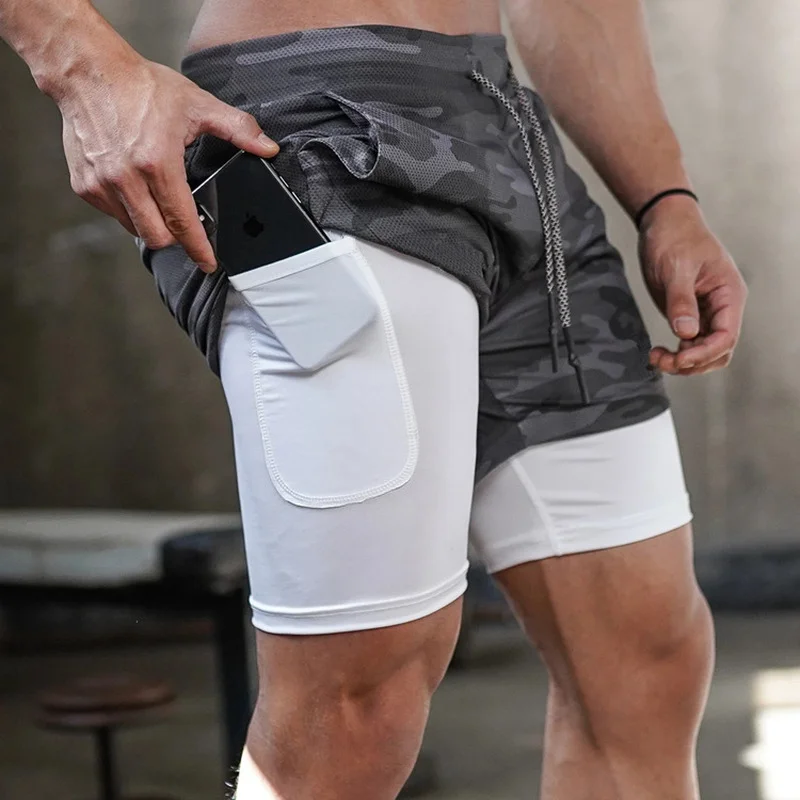 Camo Running Shorts Men Gym Sports Shorts 2 In 1 Quick Dry Workout Training Gym Fitness Jogging Short Pants Summer Men Camo Running Shorts Men Gym Sports Shorts 2 In 1 Quick Dry Workout Training Gym Fitness Jogging Short Pants Summer Men