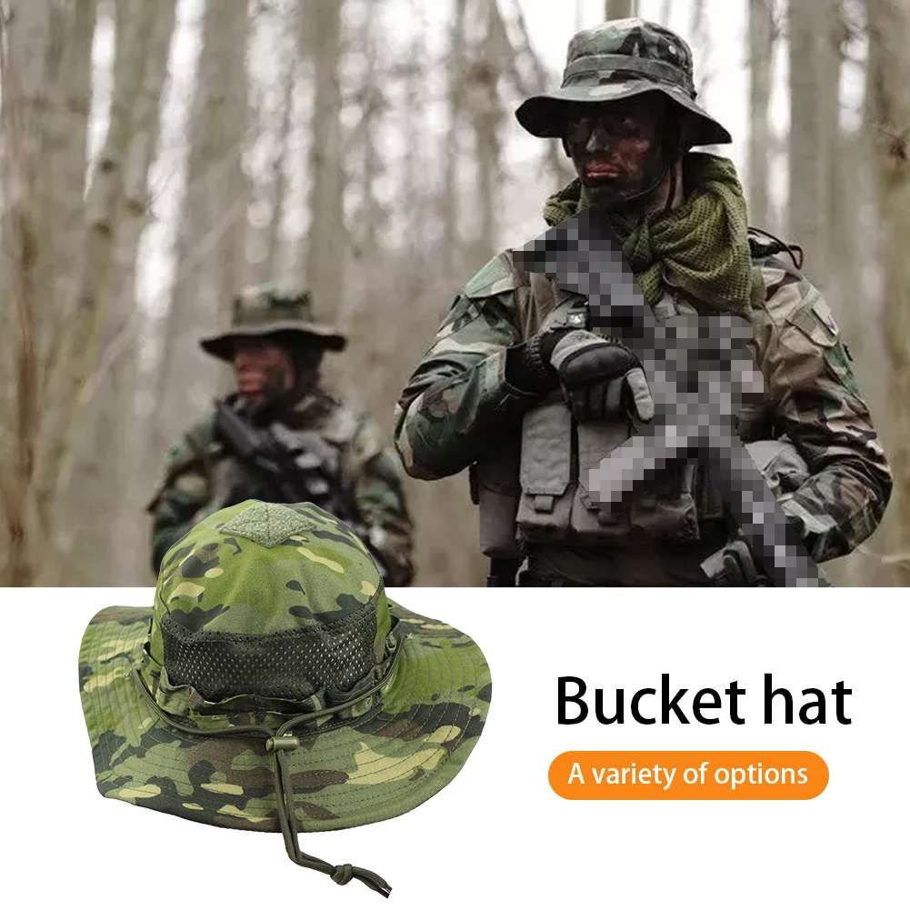 Camouflage Enthusiasts Square Pocket Camo Bonnie Cap US Bucket Benny Hats Multicam Fishing Outdoor Hiking Tactical Sun Camouflage Enthusiasts Square Pocket Camo Bonnie Cap US Bucket Benny Hats Multicam Fishing Outdoor Hiking Tactical Sun