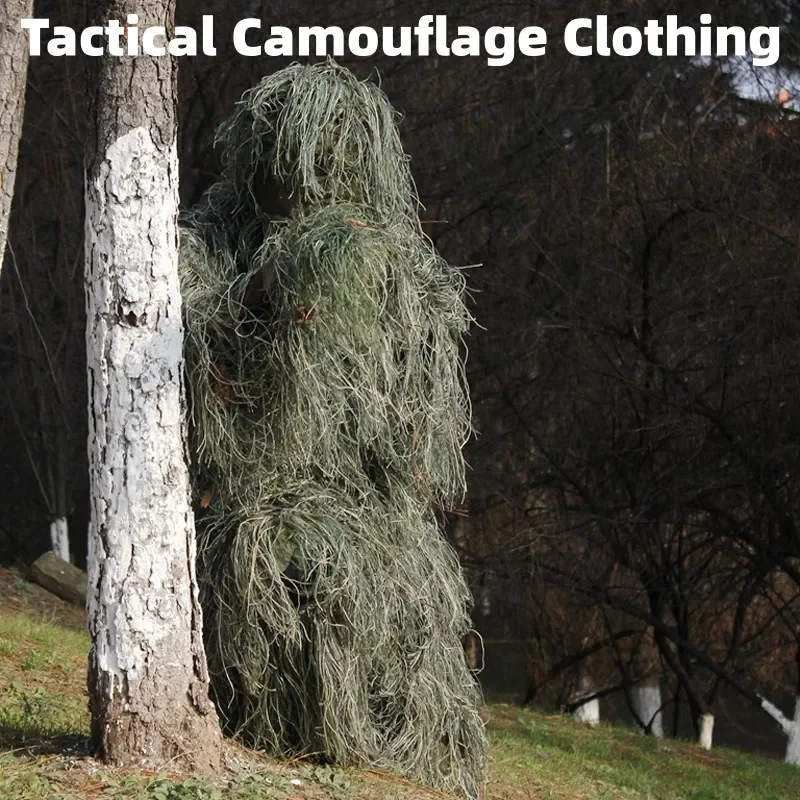 Camouflage Suit 3D Withered Grass Ghillie Set, 5-piece Hunting Suit Camouflage Suit 3D Withered Grass Ghillie Set, 5-piece Hunting Suit