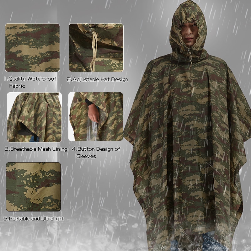 Camouflage Waterproof Backpack Raincoat Camouflage Waterproof Backpack Raincoat