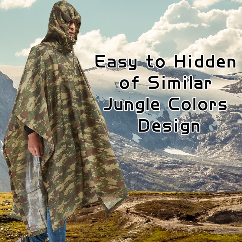 Camouflage Waterproof Backpack Raincoat Camouflage Waterproof Backpack Raincoat