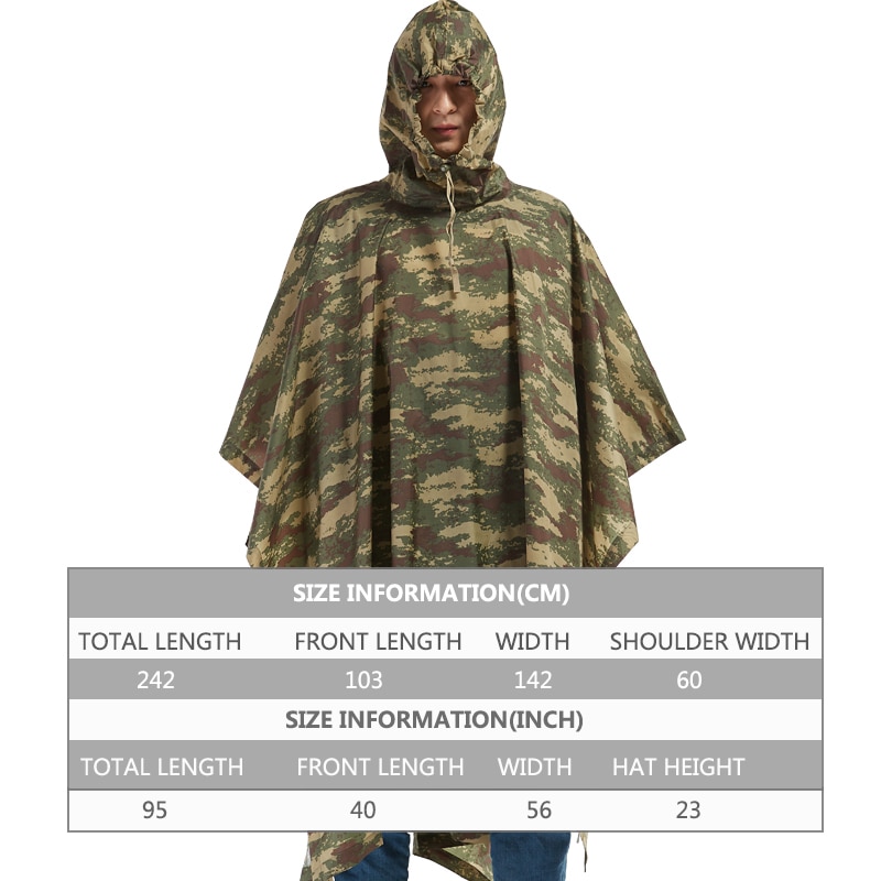 Camouflage Waterproof Backpack Raincoat Camouflage Waterproof Backpack Raincoat