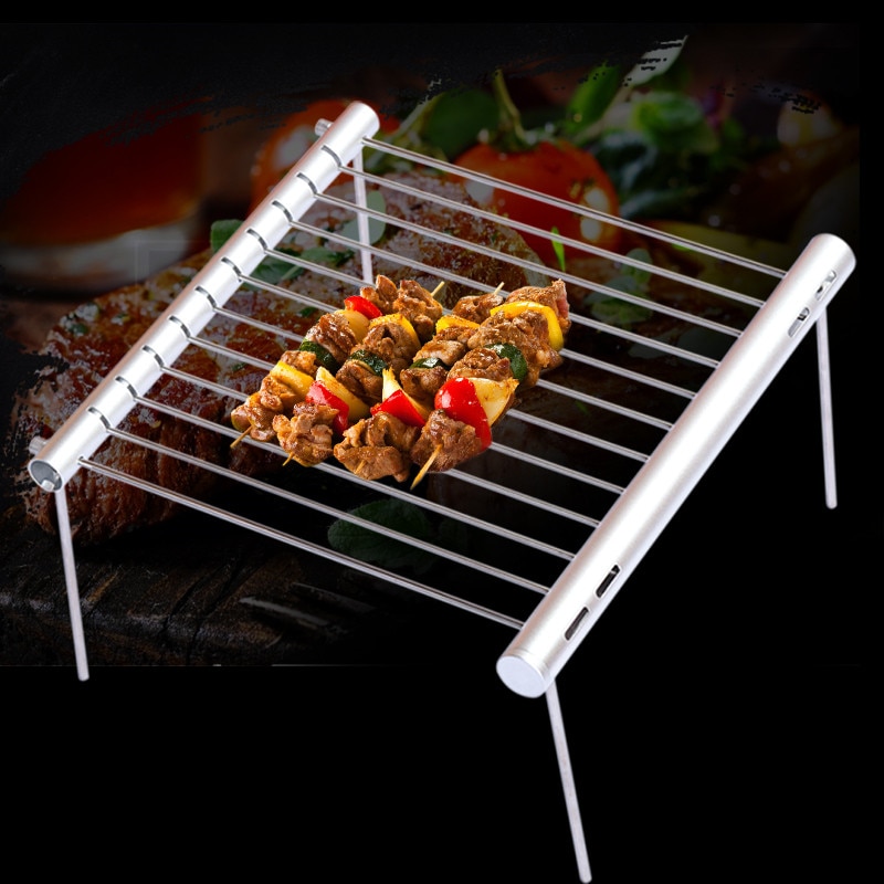 Camping BBQ Grill Folding Steel Stand Camping BBQ Grill Folding Steel Stand