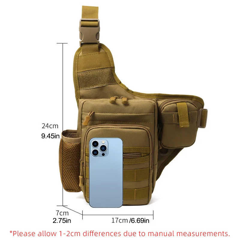 Camping Climbing Bag Chest Pouch For Men Cycling Hiking Travel Outdoor Sport Tactical Crossbody Molle Fishing Waist