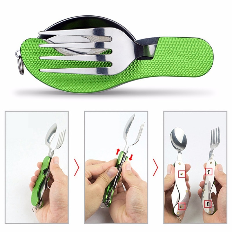 Camping Cutlery Three-in-One Utensil Camping Cutlery Three-in-One Utensil
