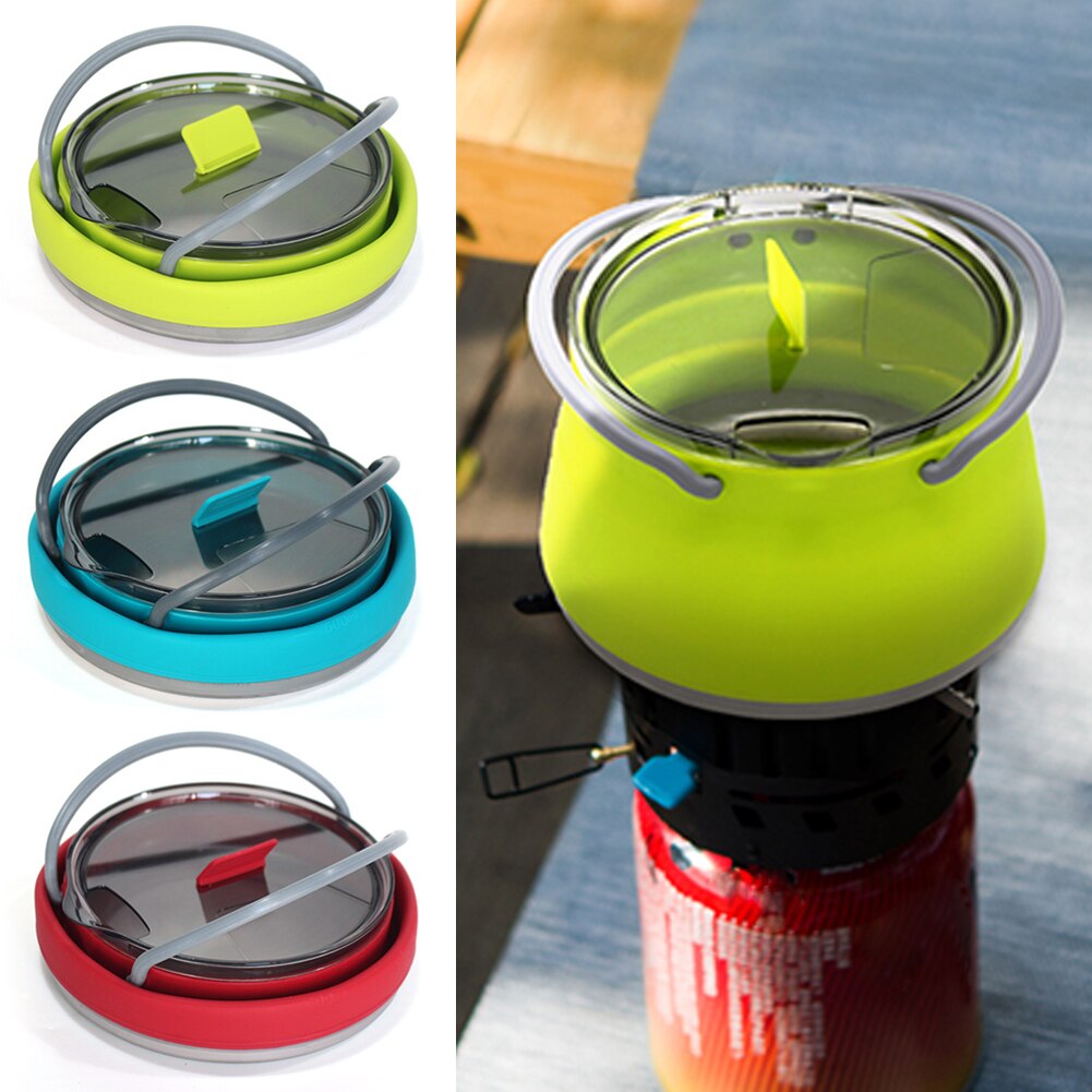 Camping Foldable Silicone Kettle