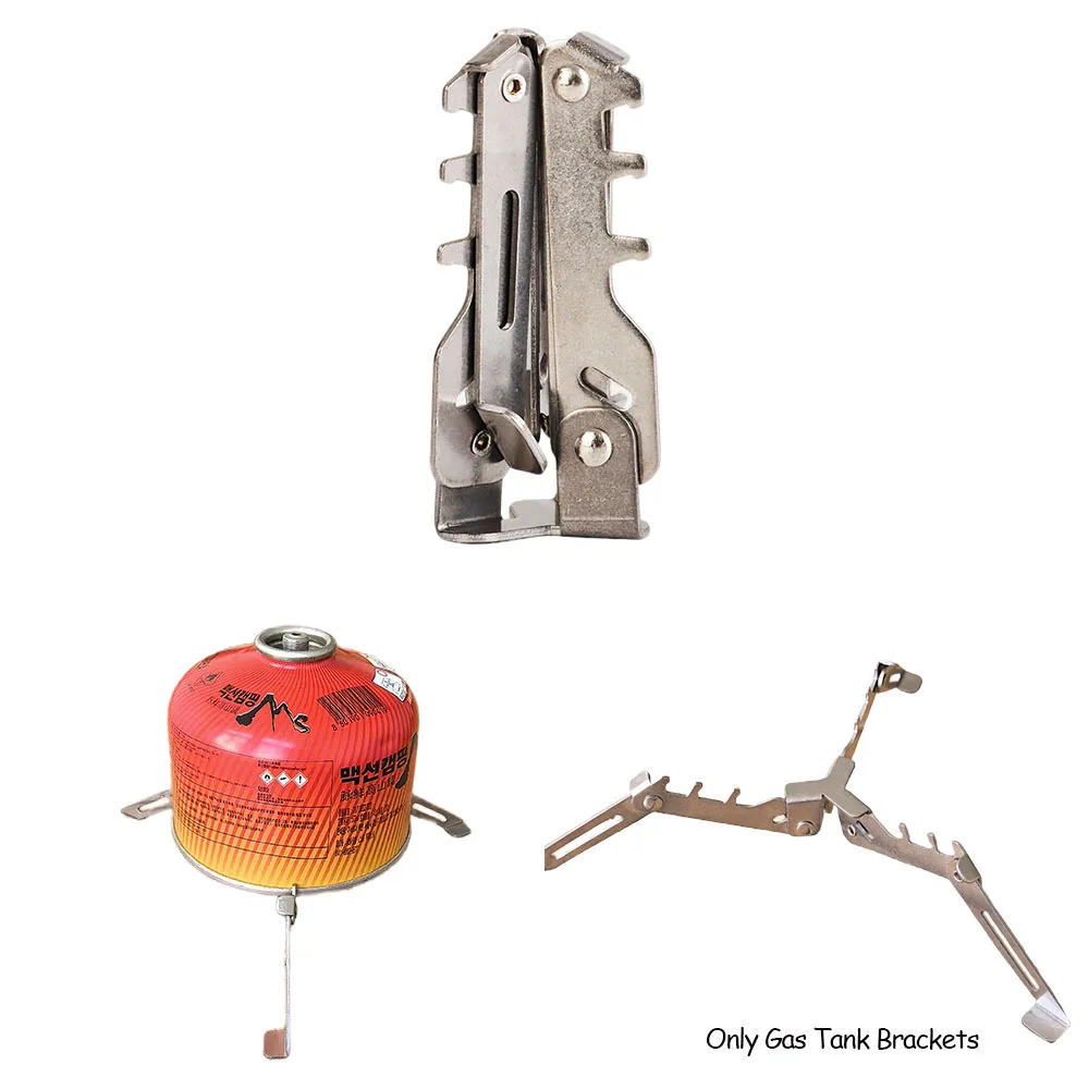 Camping Gas Tank Bracket Burner Outdoor Stove Tools Bottle Shelf Stand Tripod Folding Canister Stand Camping Equipment