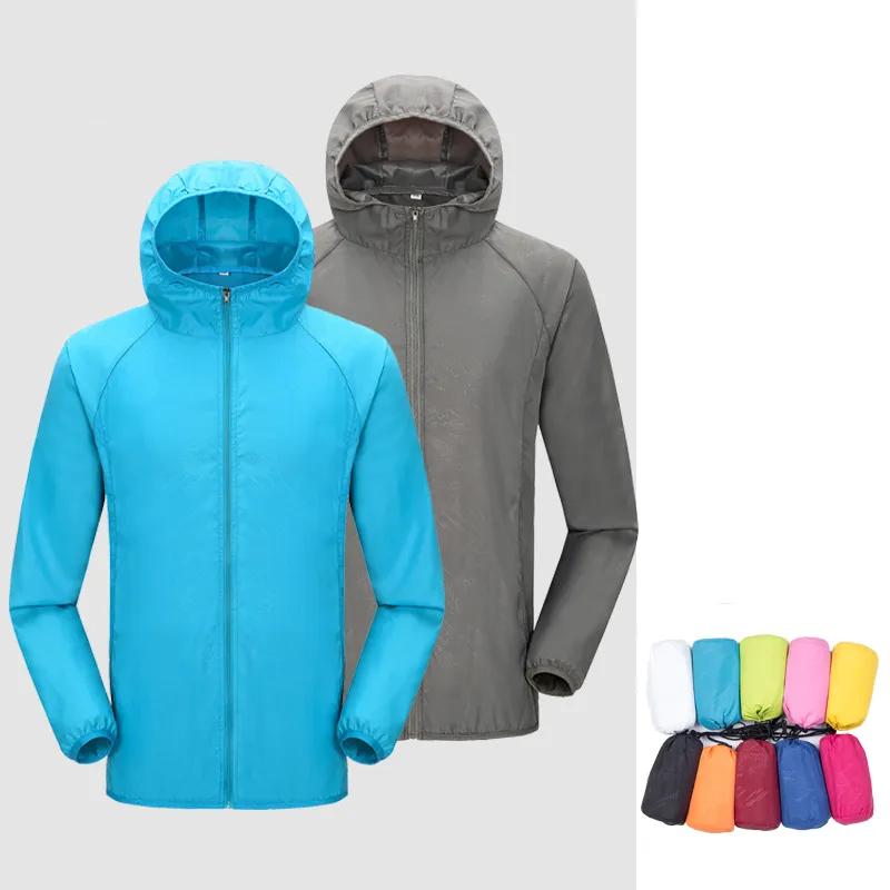 Camping Rain Jacket Men Women Waterproof Sun Protection Clothing Fishing Hunting Clothes Quick Dry Skin Windbreaker