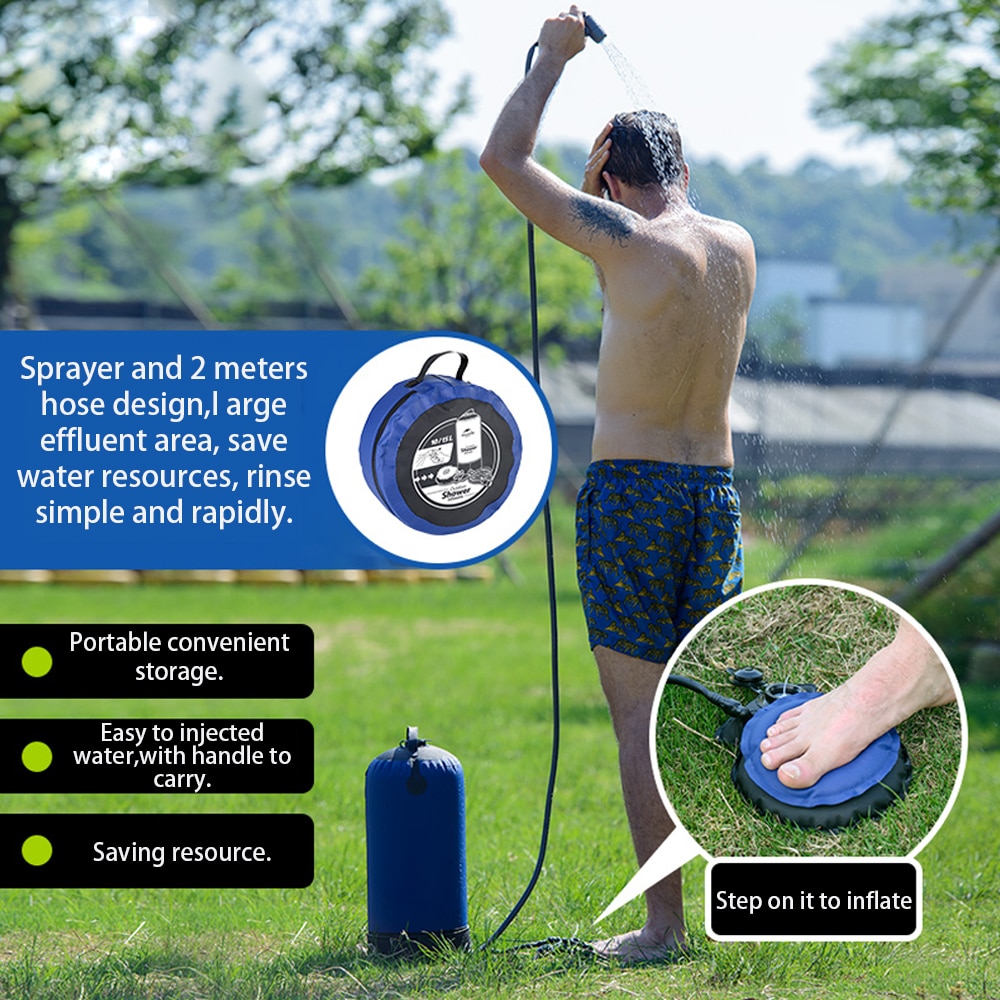 Camping Shower Bag Inflatable Bath Camping Shower Bag Inflatable Bath