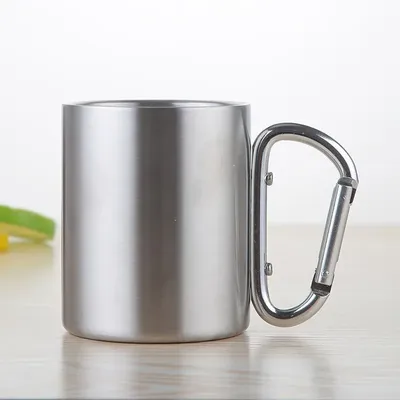 Camping Stainless Steel Carabiner Mug Camping Stainless Steel Carabiner Mug