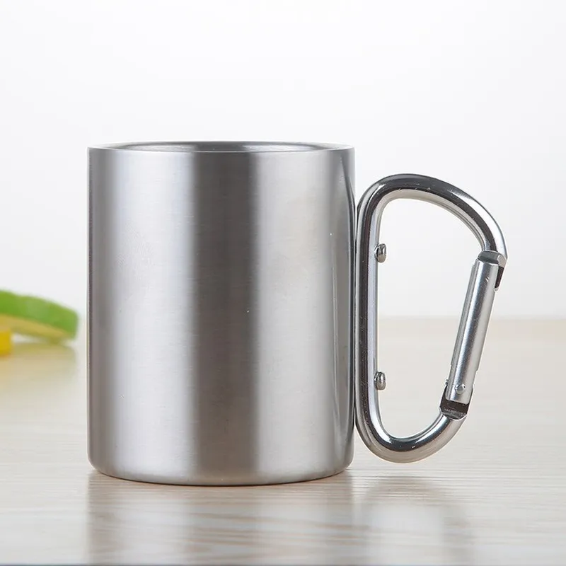 Camping Stainless Steel Carabiner Mug