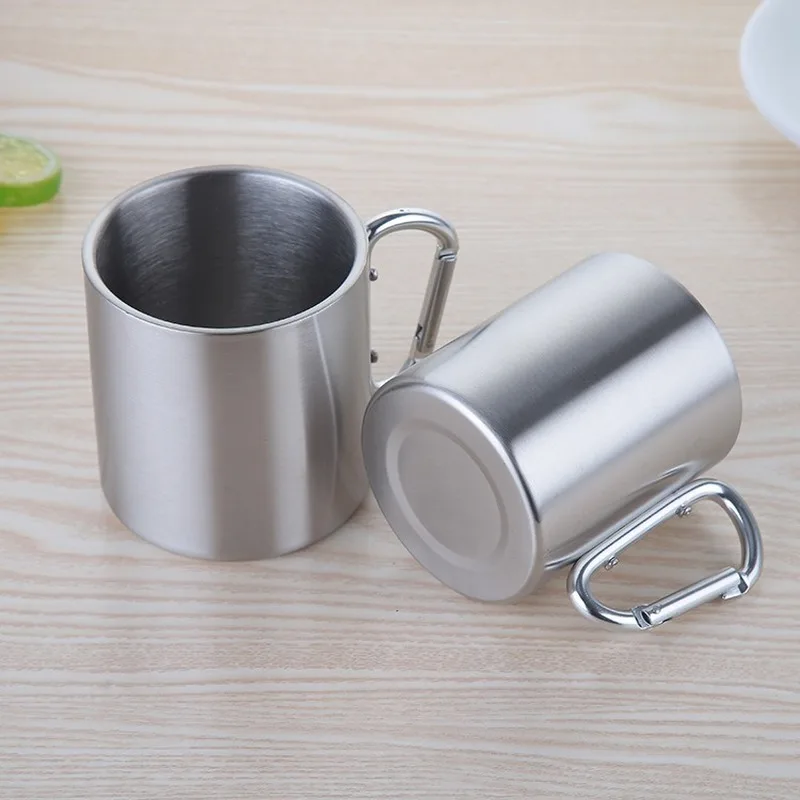 Camping Stainless Steel Carabiner Mug Camping Stainless Steel Carabiner Mug