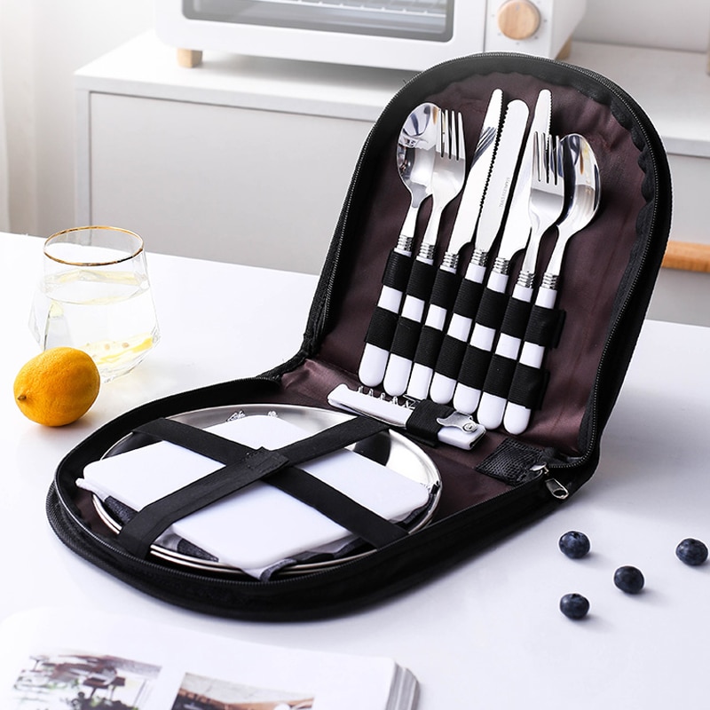 Camping Tableware Set with Bag