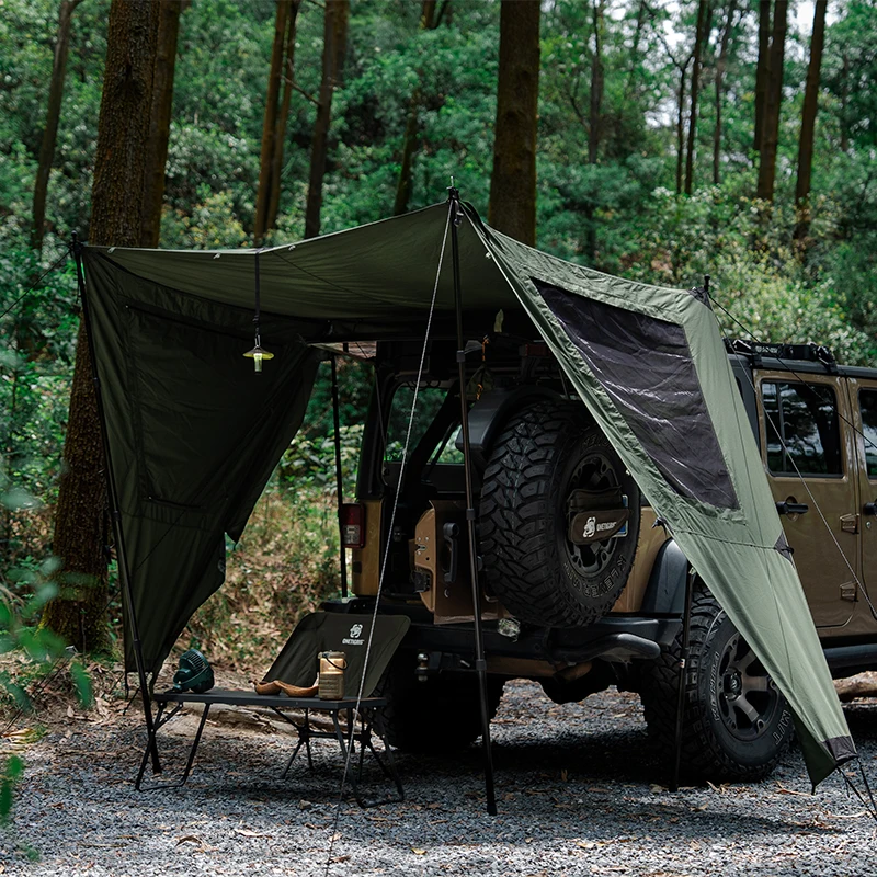 Camping Tarp Survivalist Heavy Duty Terylene Cotton Wind Tarp Sun Shelter Outdoor Cooking Tarp Tent Accessory