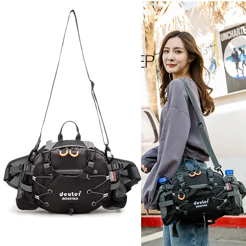 Camping Waist Chest Bag Outdoor Nylon Shoulder Bag Crossbody Travel Cycling Bicycle Riding Running Handbags Climbing