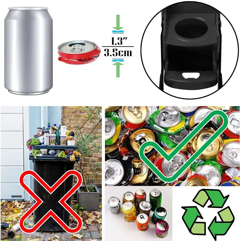 Can Crushers for Recycling 16 oz Heavy Duty Metal Can Crusher Wall Mounted Soda & Beer Can Smasher for Recycling w