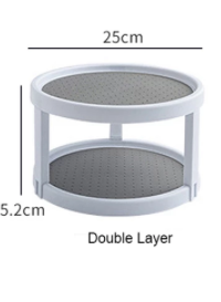 Can Storage Rack Two-Tier Organizer