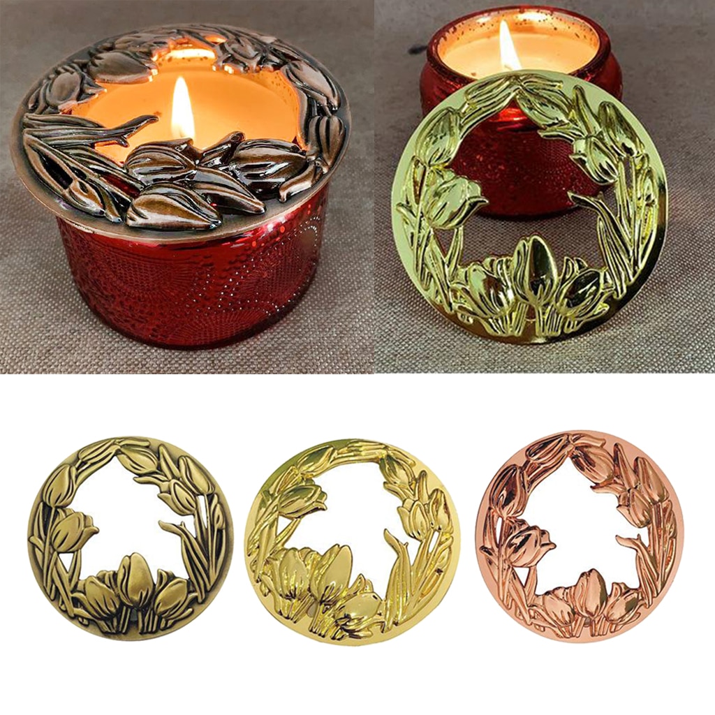 Candle Topper Metal Jar Candle Lid