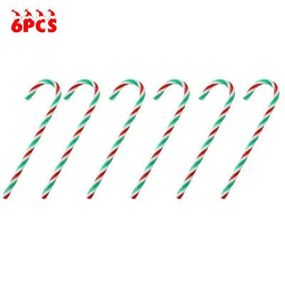 Candy Cane Christmas Decorations (6Pcs) Candy Cane Christmas Decorations (6Pcs)