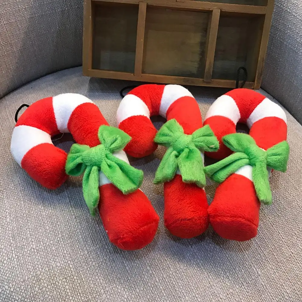 Candy Cane Dog Toy