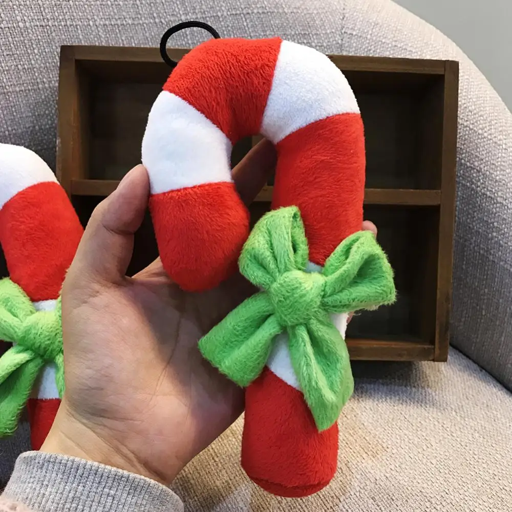 Candy Cane Dog Toy