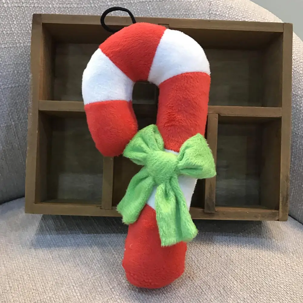 Candy Cane Dog Toy