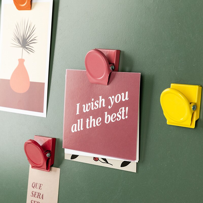 Candy Color Magnetic Fridge Clips (2Pcs) Candy Color Magnetic Fridge Clips (2Pcs)