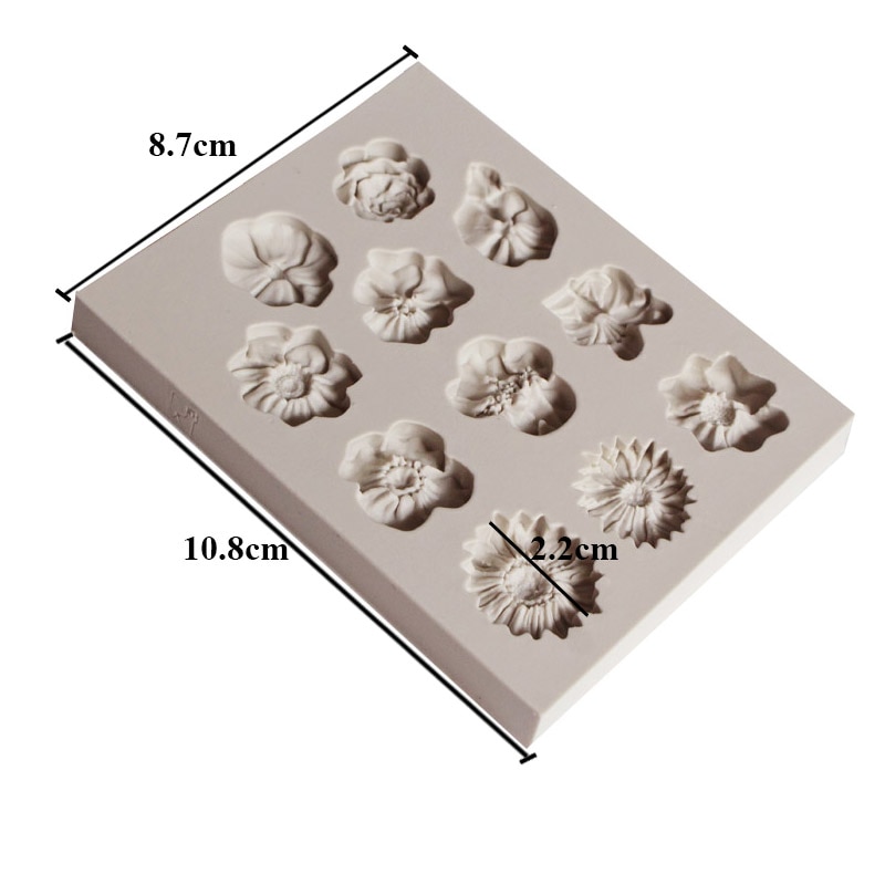 Candy Molds Silicone Flower Fondant Candy Molds Silicone Flower Fondant