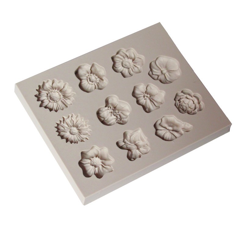 Candy Molds Silicone Flower Fondant Candy Molds Silicone Flower Fondant