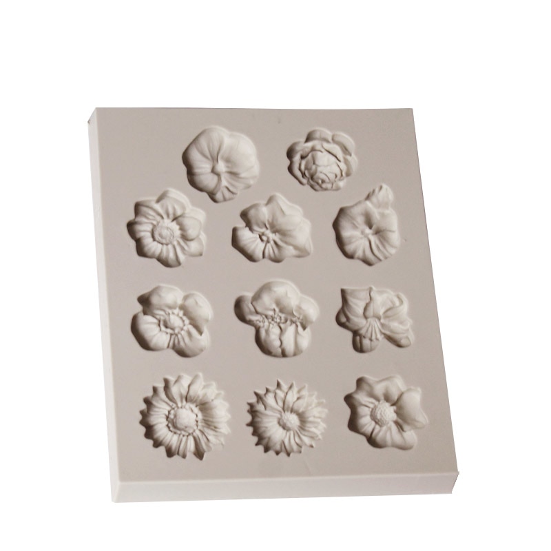 Candy Molds Silicone Flower Fondant Candy Molds Silicone Flower Fondant