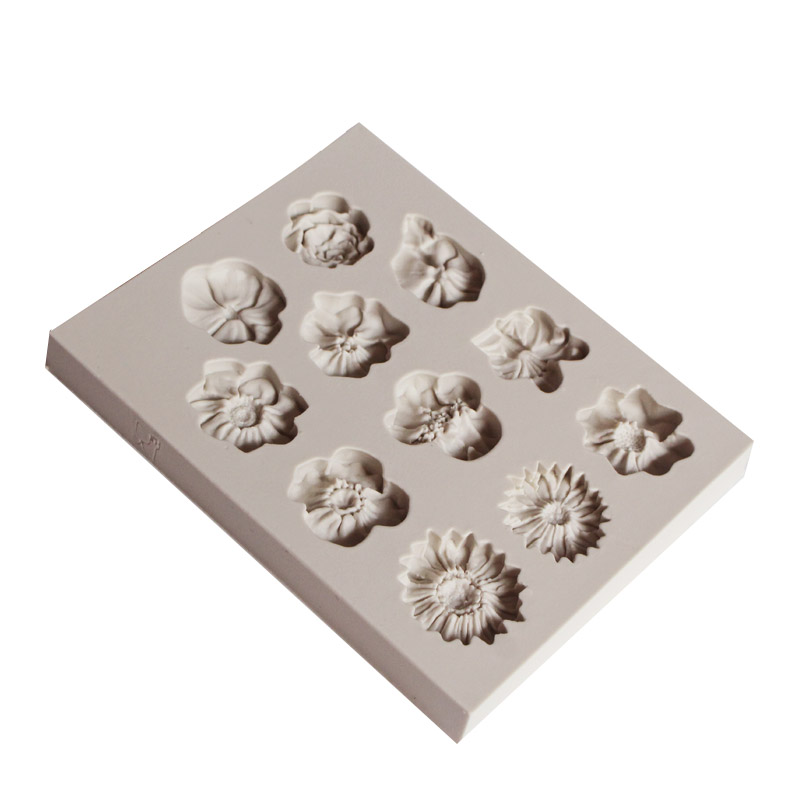 Candy Molds Silicone Flower Fondant Candy Molds Silicone Flower Fondant