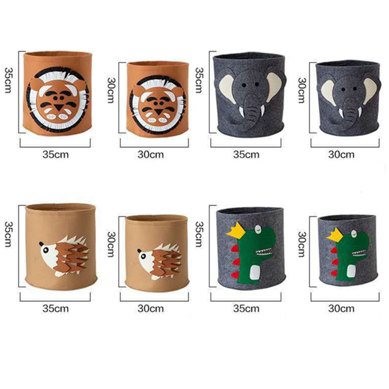 Canvas Animal Laundry Basket for Kids
