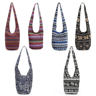 Canvas Bohemian Crossbody Bag