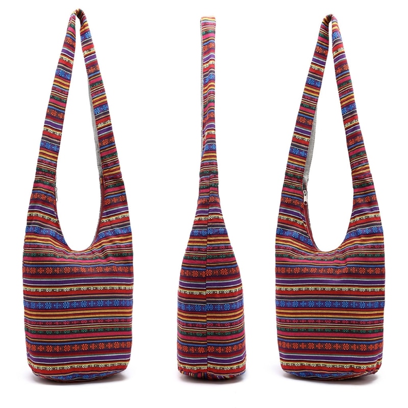 Canvas Bohemian Crossbody Bag