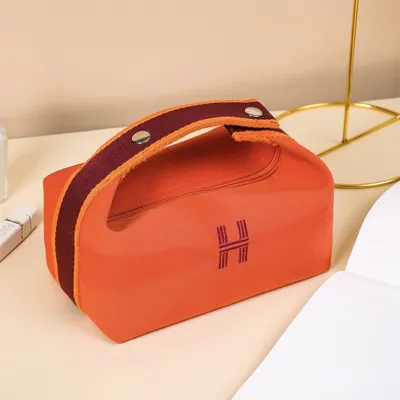 Canvas Cosmetic Bag for Women